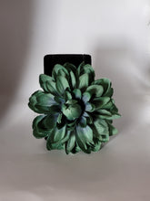 Load image into Gallery viewer, Dahlia Hair Flower in Dark Green
