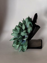 Load image into Gallery viewer, Dahlia Hair Flower in Dark Green
