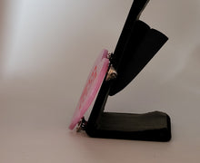 Load image into Gallery viewer, Eat Me Valentine&#39;s Day Heart Brooch in Pearl Pink Acrylic
