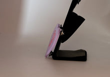 Load image into Gallery viewer, F**k Off Valentine&#39;s Day Heart Brooch in Pale Lavender Acrylic
