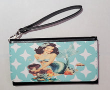 Load image into Gallery viewer, Mermaid Pinup Wristlet/Wallet/Crossbody
