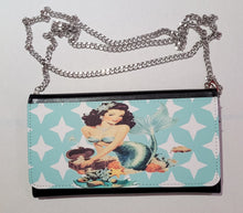 Load image into Gallery viewer, Mermaid Pinup Wristlet/Wallet/Crossbody
