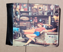 Load image into Gallery viewer, Men's Pinup Mechanic Wallet
