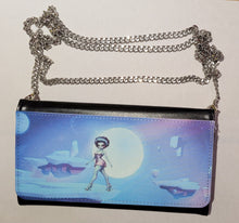 Load image into Gallery viewer, Pinup Alien Wristlet/Wallet/Crossbody
