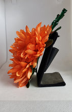 Load image into Gallery viewer, Double Chrysanthemum Tiki Hair Flowers in Orange
