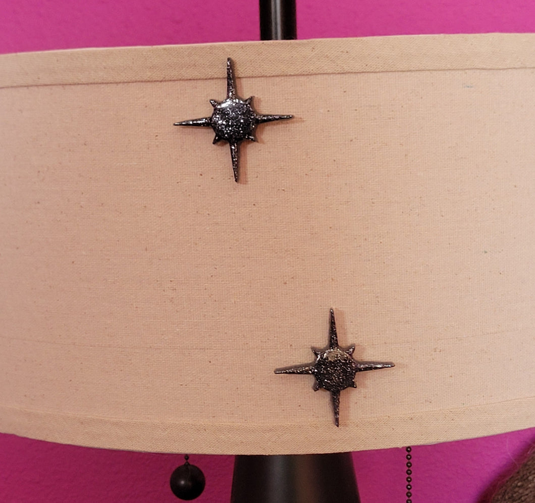 Atomic Star Lampshade Magnet Set in Gunmetal