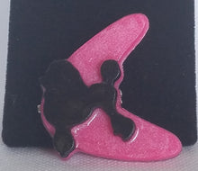 Load image into Gallery viewer, Atomic Boomerang and Poodle Brooch (small)
