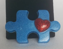 Load image into Gallery viewer, Bryan&#39;s Heart Autism Awareness Puzzle Brooch
