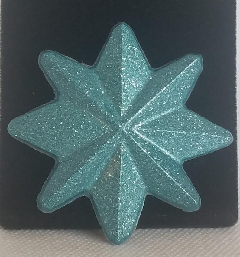 Atomic Starburst Brooch in light blue