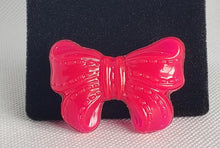 Load image into Gallery viewer, Bow Brooch in Hot Pink
