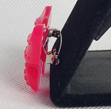 Load image into Gallery viewer, Bow Brooch in Hot Pink
