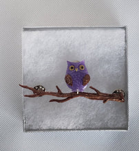 Load image into Gallery viewer, Owl and Branch Brooch
