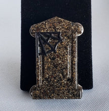 Load image into Gallery viewer, Spiderweb Tombstone Brooch
