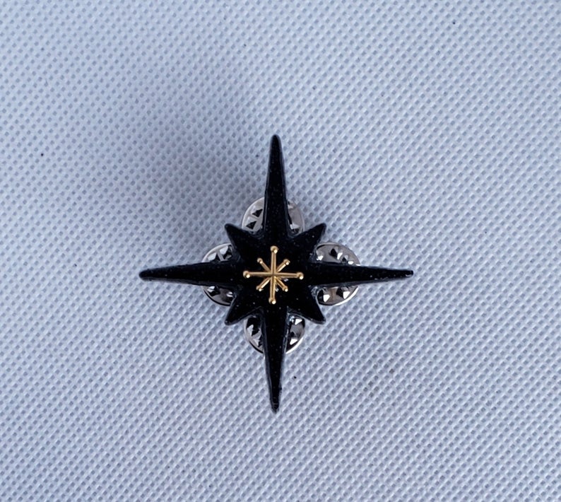 Atomic Star Brooch style 2