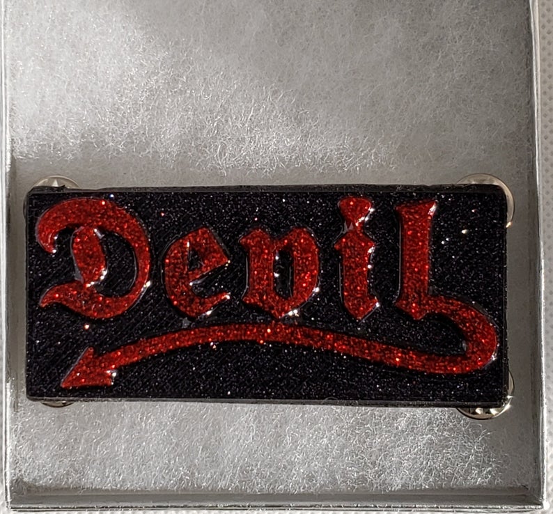 Devil Patch Brooch