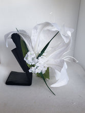 Load image into Gallery viewer, Double Lily Hair Flower in white
