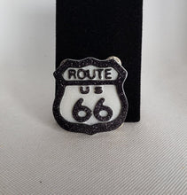 Load image into Gallery viewer, Route 66 Brooch in Shimmery and Black
