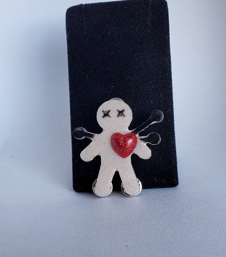 Voodoo Doll Brooch