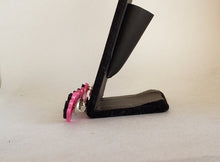 Load image into Gallery viewer, Rockabilly Brooch in Hollywood Pink and Black
